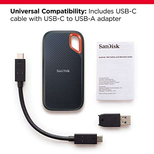 SanDisk Extreme 1TB portable NVMe SSD