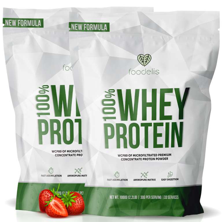 Foodelis Proteinas Whey | 100% | 6 KG | 198 Dosis | Contribuye a aumentar y conservar la masa muscular | [VER DESCRIPCIÓN]