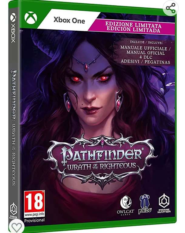 Pathfinder : Wrath of the Righteous Limited Edition Xbox y PlayStation