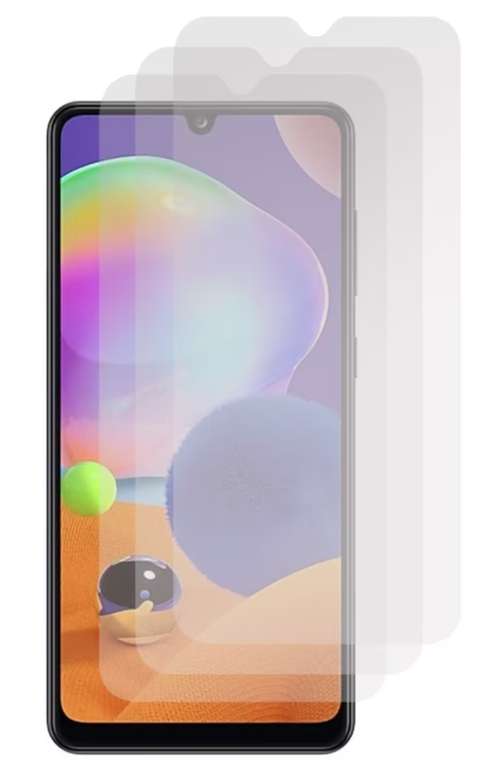 3 pack de 3 cristales protector de pantalla (iPhone y Samsung)