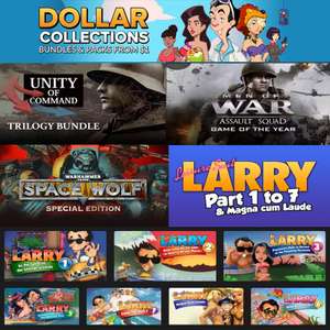 Packs 1€  - Unity of Command Trilogy, Men of War, Warhammer, Leisure Suit Larry,Rebel Galaxy,Embr,Mighty Pixel,Banners of Ruin,Indie Legends