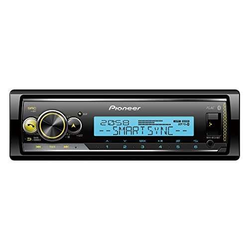 Radio para automóvil Pioneer MVH-MS510BT Marine con manos libres, Bluetooth y USB