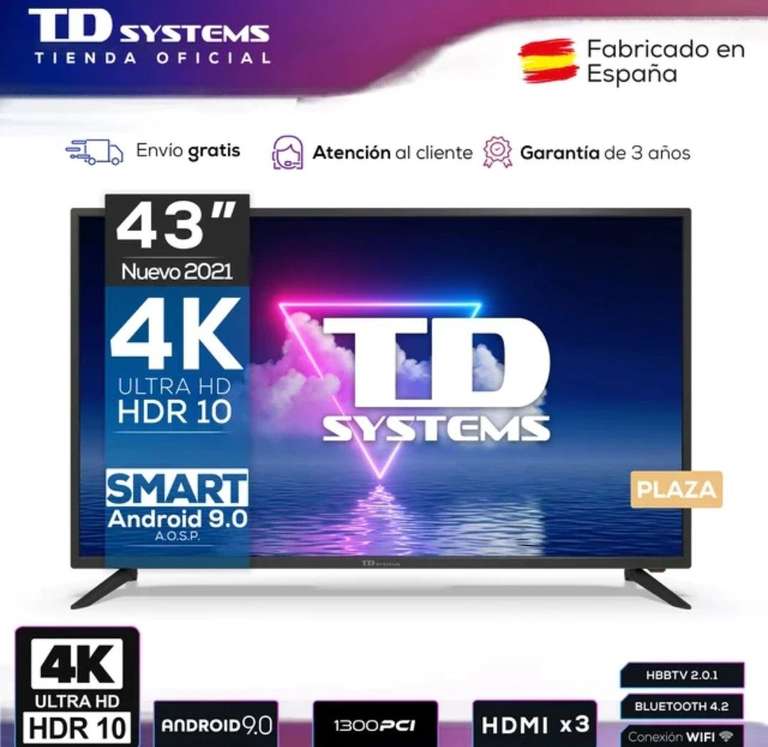 Televisor Smart TV 43 pulgadas