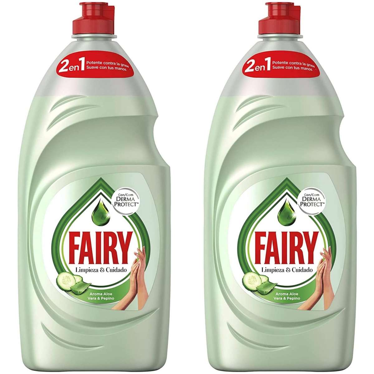 2 x Fairy Limpieza y Cuidado aloe vera y pepino 2 x 1015 ml (2.18 UD) »