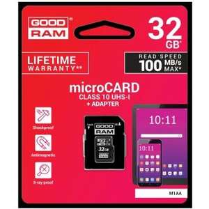 Tarjeta MicroSD Goodram Class 10 UHS-I 32gb (recogida gratis)