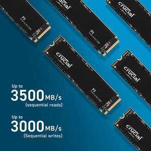 Crucial P3 SSD 1TB 3500 MB/s (desde la WEB)