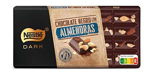 Nestle Dark Tableta de Chocolate Negro con Almendras, 12 x 150 g