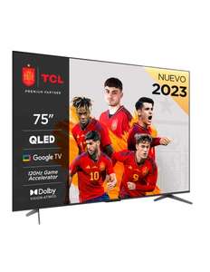 TV 75" TCL QLED 75C649, 4K HDR Pro, Game Master, Google TV