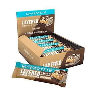 MyProtein Layer Bar Cookies & Cream 12x60 g (temporalmente sin stock pero deja pedir)