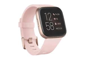 Smartwatch - Fitbit Versa 2, Oro rosa, GPS, Sumergible, 15 modos de ejercicio, Análisis del sueño