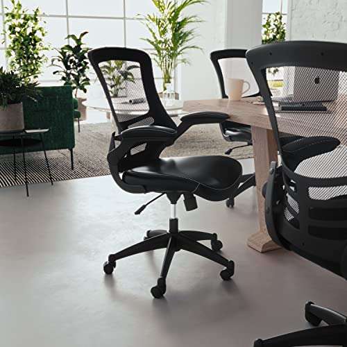 Flash Furniture Silla de escritorio con ruedas, giratoria