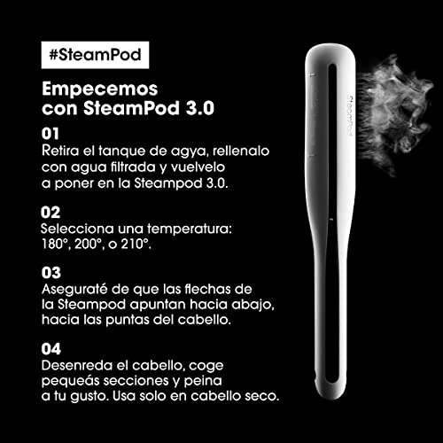 Steampod L’Oréal Professionnel | Plancha de Pelo Profesional con tecnología a vapor