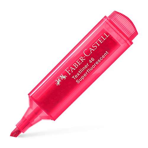 Faber-Castell - Marcador fluorescente Textliner 46, Rojo (Temp. sin stock)