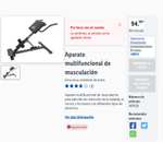 Aparato multifuncional de musculación Crivit (Factori Discount Lidl Alcalá de Henares +)