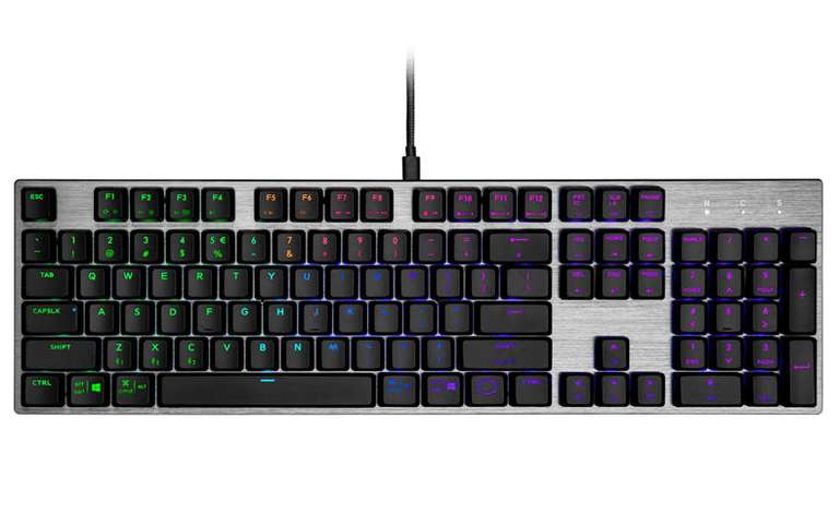 Cooler Master SK652 Gaming RGB Red Switch Low Profile Negro - Teclado