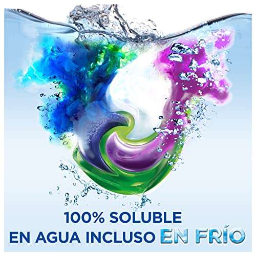 Ariel All-in-One Liquido en Capsulas/Pastillas, 96 lavados, Limpieza Profunda, Mas Color, Cuidado Extra (compra recurrente)