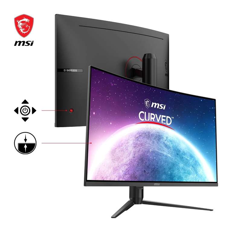 Monitor Curvo Gaming Msi G32CQ5P - WQHD 32" 170Hz