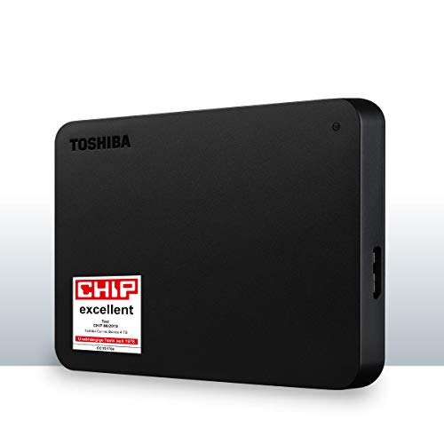 Disco Duro Externo Portátil Toshiba Canvio Basics de 4TB con USB 3.2 Gen 1 en Negro