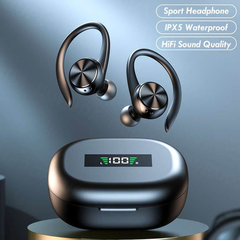 Auriculares Deportivos Inalámbricos con Bluetooth y Micrófono