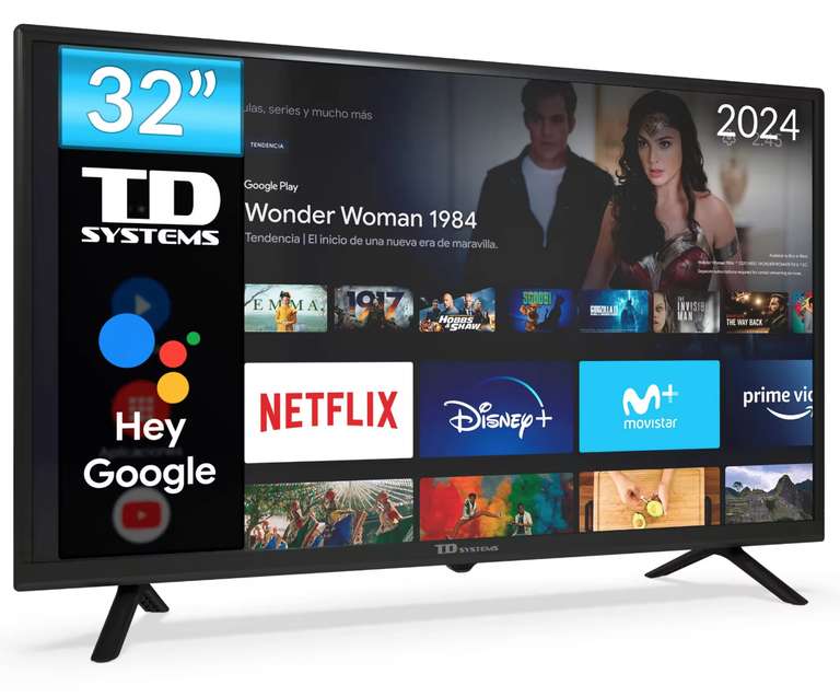 Smart TV 32 pulgadas HD - Televisor Android 11 - TD Systems K32DLC18GLE
