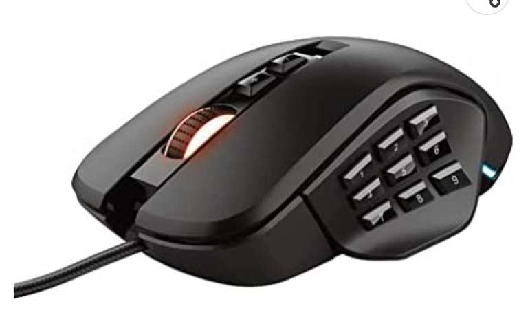 Trust Gaming GXT 970 Morfix Ratón Gaming Personalizable, 200 - 10 000 PPP, 4 Piezas Laterales Intercambiables, 14 Botones Programables