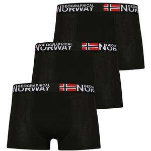 Geographical Norway Hombre Calzoncillos bóxer Pack de 3 negro( varios colores)