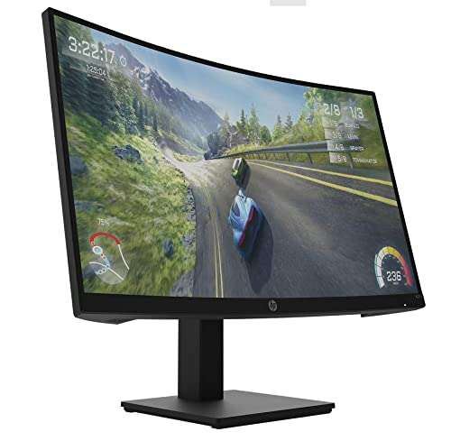 HP X27c Monitor Gaming 27” Full HD (1920x1080, 165Hz, VA, 1ms, Curvatura 1500R, Antirreflejo, Eye Ease, Altura e Inclinación Ajustables)