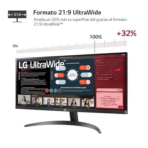 LG 29WP500-B - Monitor UltraWide Ultrapanorámico 29 pulgadas