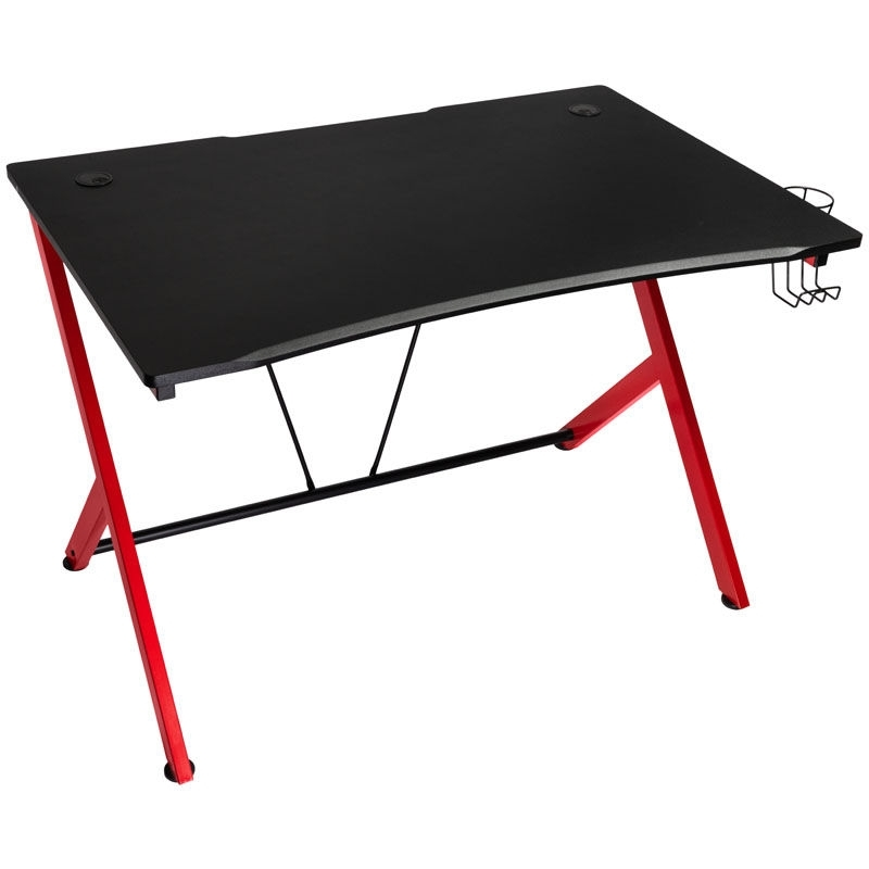Nitro Concepts D12 Negro/Rojo - Mesa Gaming