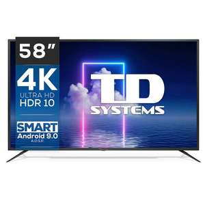 TV LED 147,32 cm (58") TD Systems K58DLJ12US 4K HDR, Smart TV, HbbTV