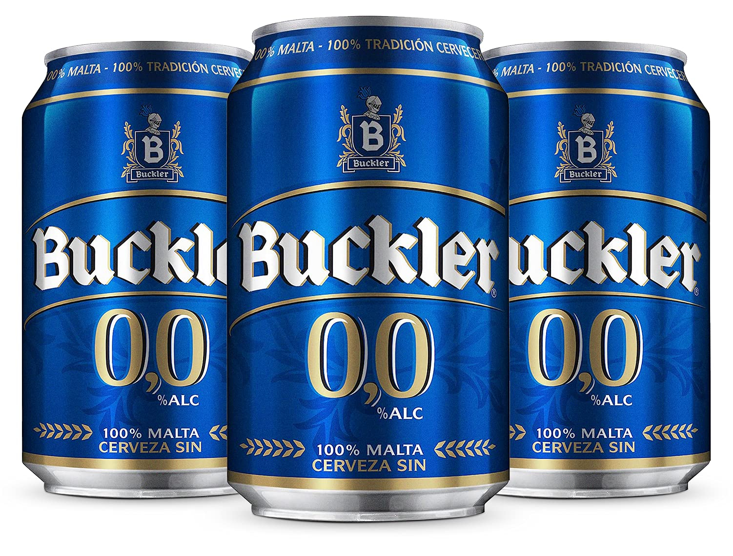 48 latas de Buckler 0,0 Cerveza Lager Sin Alcohol Pack Lata, 2 x 24 x 33cl