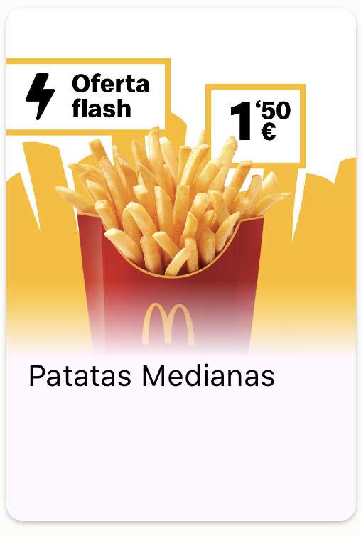 Patatas medianas a 1,5€
