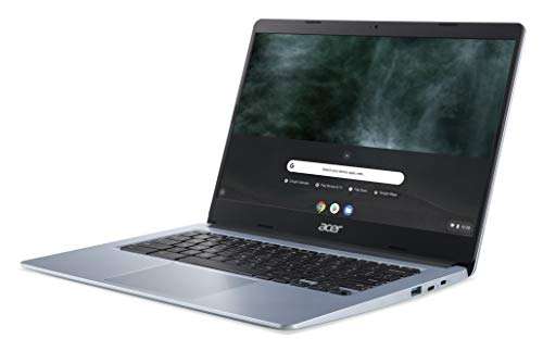 Acer Chromebook 314 CB314-1H - Portátil 14" (Celeron N4020, 8GB RAM, 64GB eMMc, Intel UHD Graphics 600, Chrome OS), Plata - Teclado QWERTY