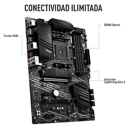 MSI B550-A Pro (AMD AM4, DDR4, M.2, USB 3.2 Gen 2, HDMI, Placa Base ATX)