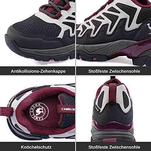 Zapatillas de Senderismo para Mujer Zapatillas de Trail Ligeras e Impermeables