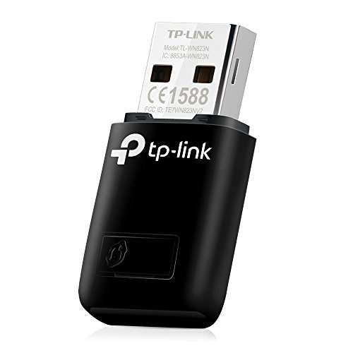 TP-Link TL-WN823N Adaptador USB Tarjeta de Red, Inalámbrico 300Mbps, 2.4Ghz, Puerto USB 2.0, WPS