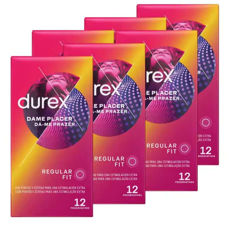 72X Durex - Preservativos Dame Placer + 6X Preservativos A Elegir