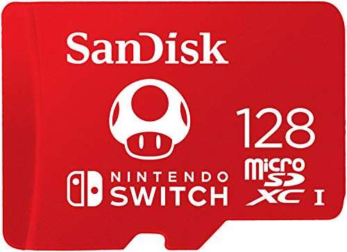 PDP Mando Afterglow Deluxe Con Cable, Negro (Prismatic) (Nintendo Switch) + SanDisk microSDXC UHS-I Tarjeta para Nintendo Switch 128GB