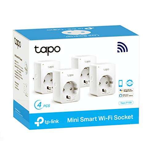 pack 4 enchufes inteligentes TP-Link Tapo P100