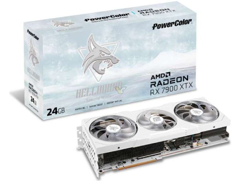 PowerColor Hellhound Spectral White AMD Radeon RX 7900 XTX 24GB GDDR6
