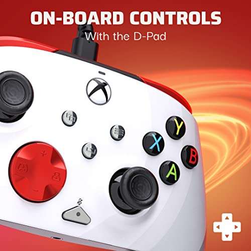 PDP REMATCH XBOX WIRED mando RADIAL WHITE for Xbox Series X|S, Xbox One, Officially Licensed
