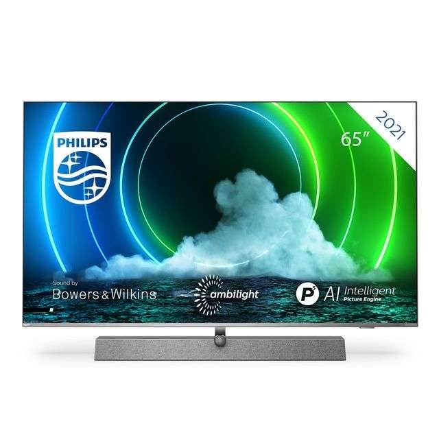 TV MINILED 164 cm (65") Philips 65PML9636/12 UHD 4K, Android TV Inteligencia Artificial, HDR10+, Dolby Vision & Dolby Atmos
