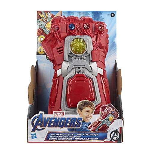 Avengers Marvel Endgame Red Infinity Gauntlet Electronic Fist Roleplay Toy