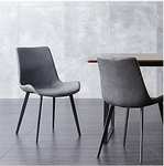 Pack de 2 sillas de comedor asiento de cuero, diseño ergonómico. 2 colores (40€ la unidad)