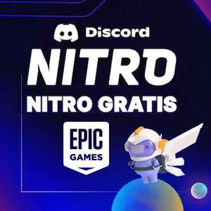 1 Mes GRATIS de Discord Nitro | Epic Games (Nuevos o Usuarios que vuelven) [Jueves 16, 17:00]