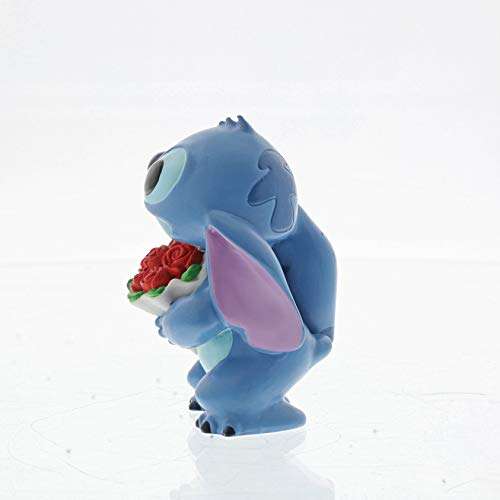 Figura de Stitch con rosas de "Lilo y Stitch", para coleccionar, Enesco, Talla única