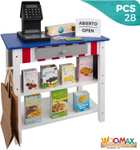 WOOMAX - Supermercado juguete Madera con Accesorios
