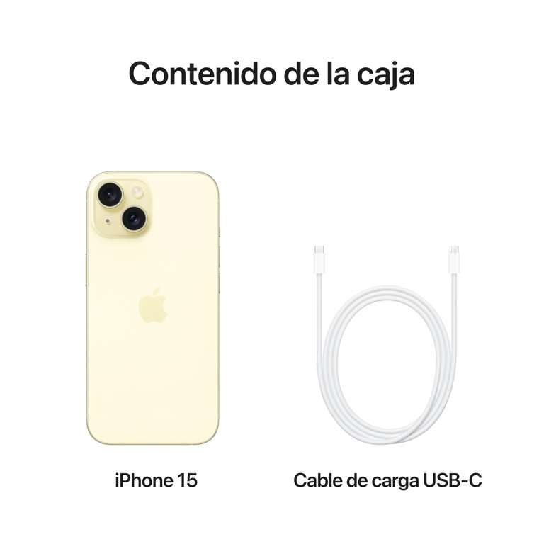 Apple iPhone 15 (256 GB) - en Amarillo
