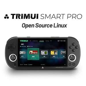 TRIMIU SMART PRO - Consola de juegos retro portátil, pantalla IPS de 4,96 pulgadas, sistema Linux, Joystick, iluminación RGB (ENVÍO CHOICE)