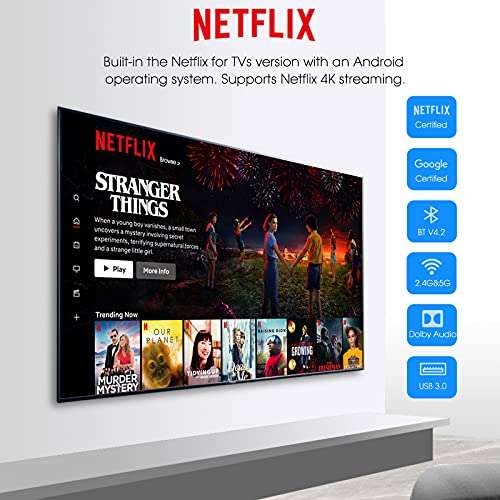 Android TV Box 10.0 MECOOL KM2 TV Box Android Netflix Certificado Amlogic S905X2-B TV BAndroid 4K Streaming Media Player Certificado Google